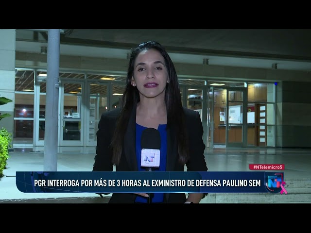 ⁣PGR interroga por más de 3 horas al exministro de Defensa Paulino Sem