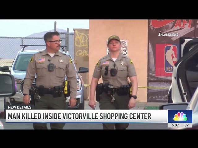 ⁣Gunman kills man inside Victorville shopping center