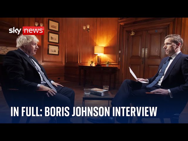 ⁣In full: Boris Johnson tells Sky News he denies mocking those who stuck to COVID lockdown rules