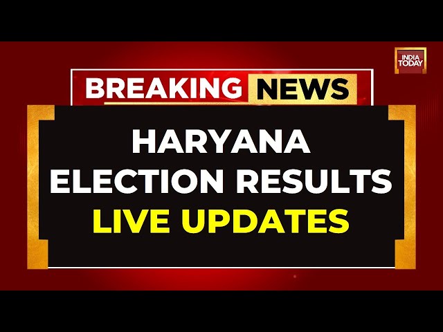 ⁣LIVE: Haryana Assembly Election Result 2024 LIVE Updates | Haryana Elections LIVE News | India Today