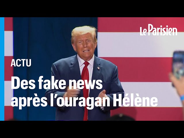 ⁣Donald Trump accuse Kamala Haris d'avoir détourné les aides aux sinistrés de l'ouragan Hél