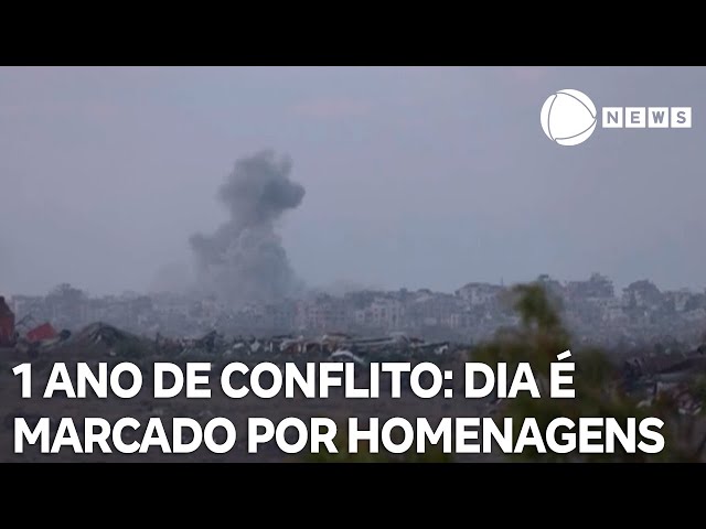 ⁣1 ano do ataque do Hamas: dia é marcado por homenagens às vítimas e pedidos de liberação de reféns