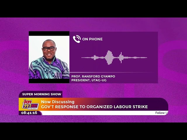 ⁣Prof. Gyampo: We Would Have Reconsidered Strike Action If Gov't Showed Some Concrete Action!