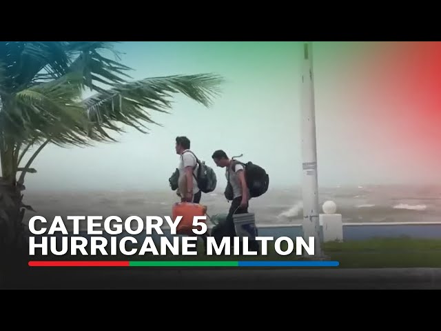 ⁣Evacuations under way as Category 5 Hurricane Milton approaches Mexico