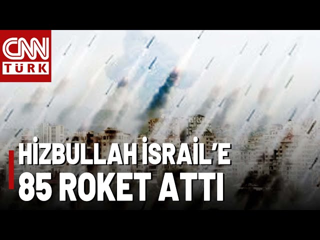 ⁣ İsrail Beyrut'u, Hizbullah Hayfa'yı Hedef Aldı! Lübnan'dan Hayfa'ya 85 Roket At