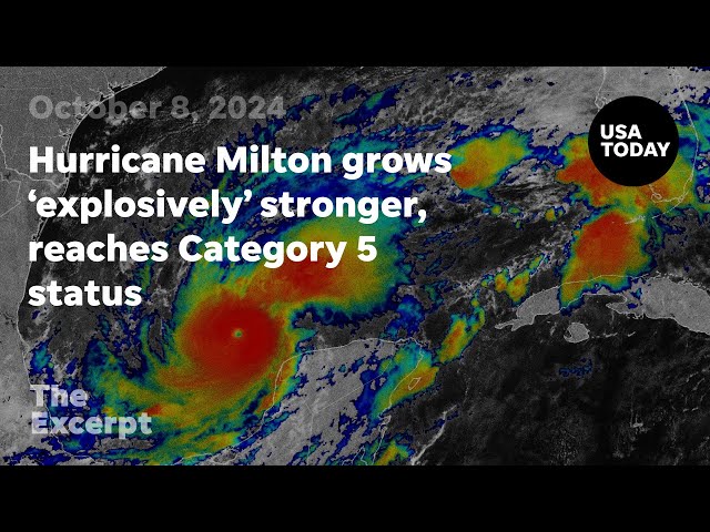 ⁣Hurricane Milton grows 'explosively' stronger, reaches Category 5 status | The Excerpt