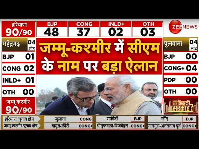 ⁣Omar Abdullah CM In Jammu And Kashmir LIVE : जम्मू-कश्मीर में सीएम के नाम नाम ने सबको चौंकाया!