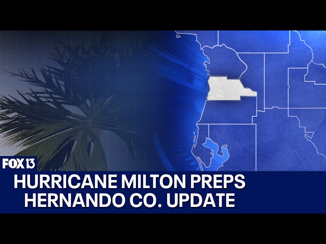 ⁣Hurricane Milton preparations: Hernando County update