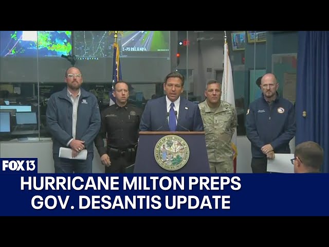 ⁣Gov. DeSantis news conference ahead of Hurricane Milton