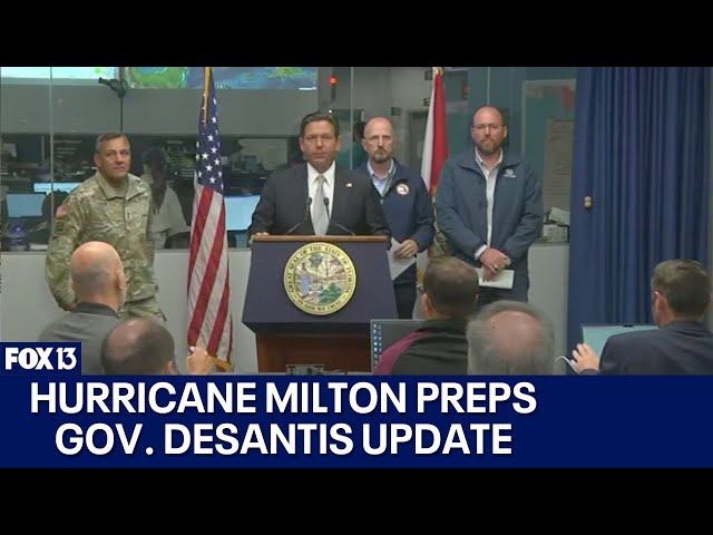 ⁣Gov. Ron DeSantis news conference ahead of Hurricane Milton