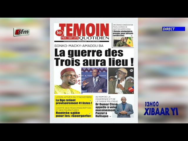 REVUE DE PRESSE AK MAMADOU MOUHAMED NDIAYE