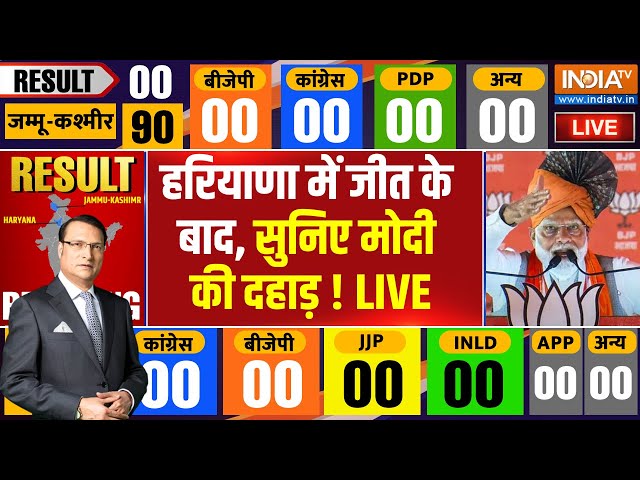 ⁣PM Modi on Election Result LIVE: हरियाणा में जीत के बाद सुनिए PM Modi की दहाड़ | BJP Vs Congress