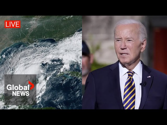 ⁣Hurricane Milton: Biden provides update on preparations as storm barrels towards Florida | LIVE