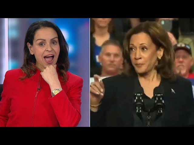 ⁣Lefties losing it: Rita Panahi mocks Kamala's '32 days' teleprompter glitch