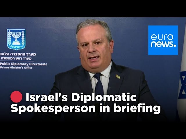 ⁣ David Mencer, Israel's Spokesperson for Diplomacy, in briefing | euronews 