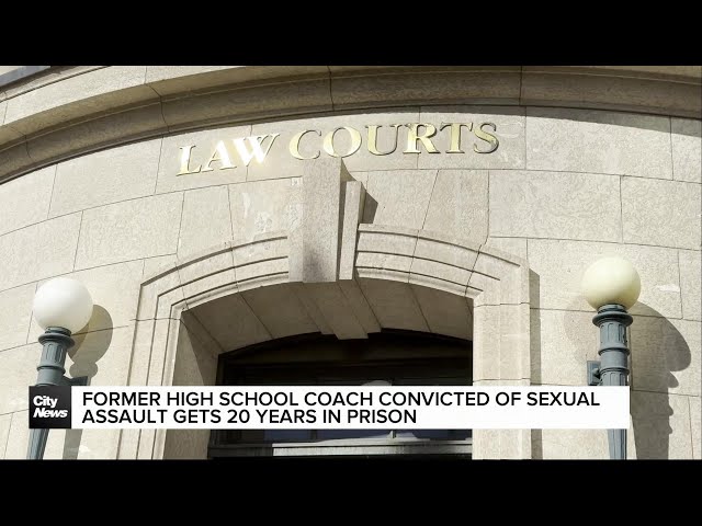 ⁣Disgraced football coach convicted of sexual assault gets 20 years in prison