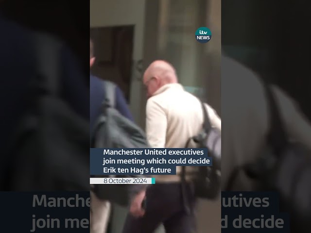 ⁣Manchester United executives have joined a meeting which could decide Erik Ten Hag’s future #itvnews