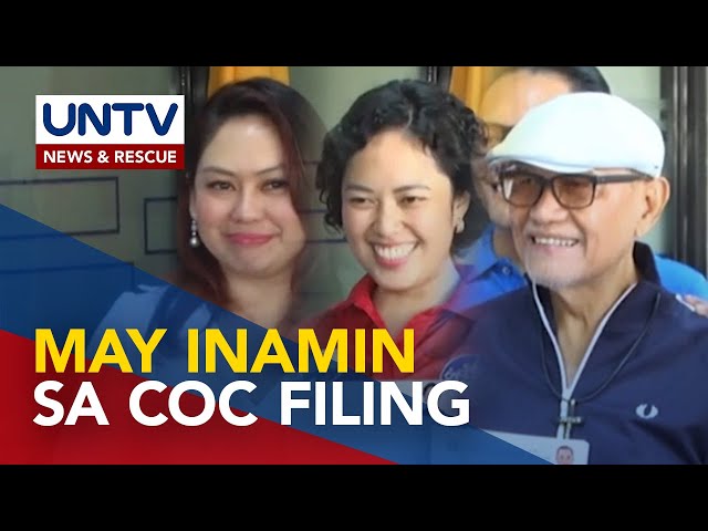 ⁣Ilang Congressional aspirants, inaming sinadya nilang maghain sa huling araw ng COC filing