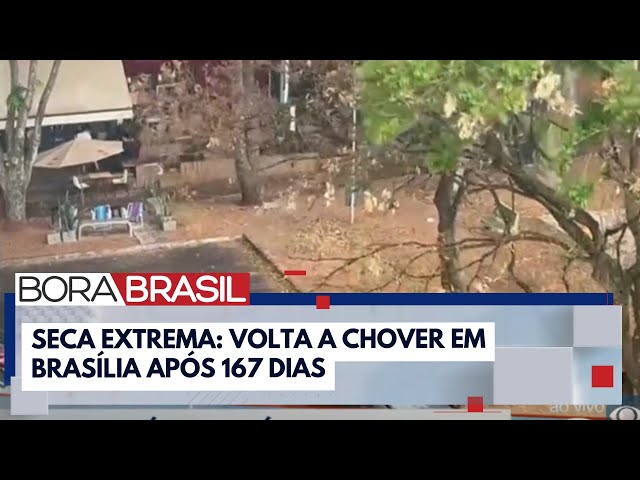 ⁣Volta a chover em Brasília após 167 dias I Bora Brasil