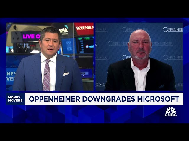 ⁣Oppenheimer downgrades Microsoft: OpenAI losses are not properly priced in