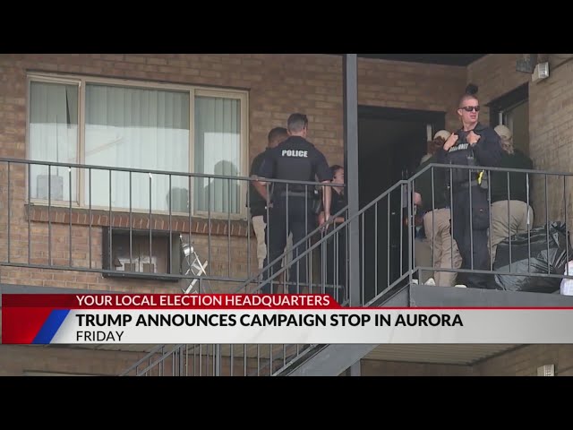 ⁣Trump announces visit to Aurora that he promised during September rally