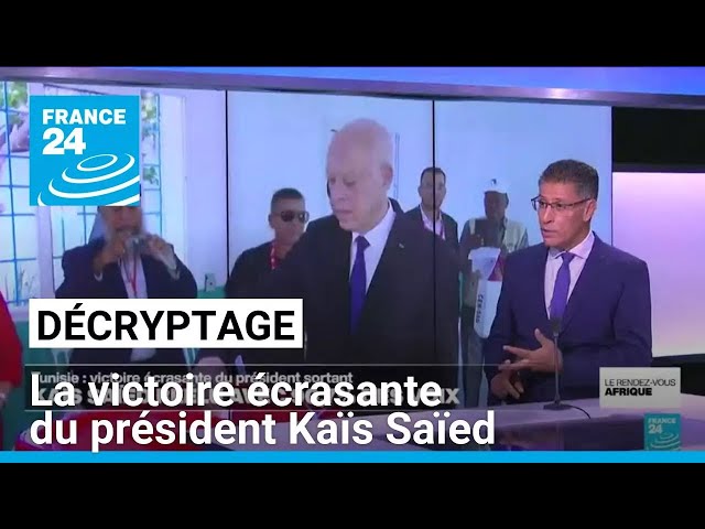 ⁣Décryptage : en Tunisie, avec 90,7% des voix, la victoire écrasante du président Kaïs Saïed