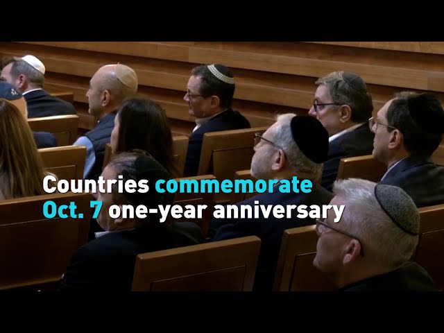 ⁣Countries commemorate Oct  7 one-year anniversary