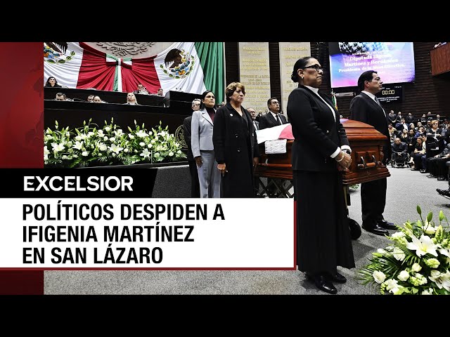 Clase política mexicana despide a Ifigenia Martínez