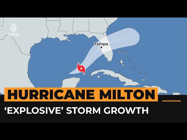 ⁣Hurricane Milton on direct course to hit major US city of Tampa | Al Jazeera Newsfeed