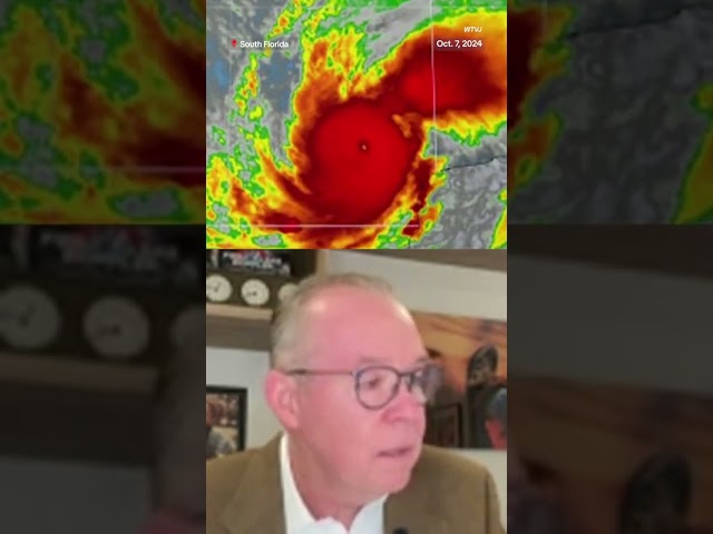 ⁣A meteorologist becomes emotional while discussing Hurricane Milton