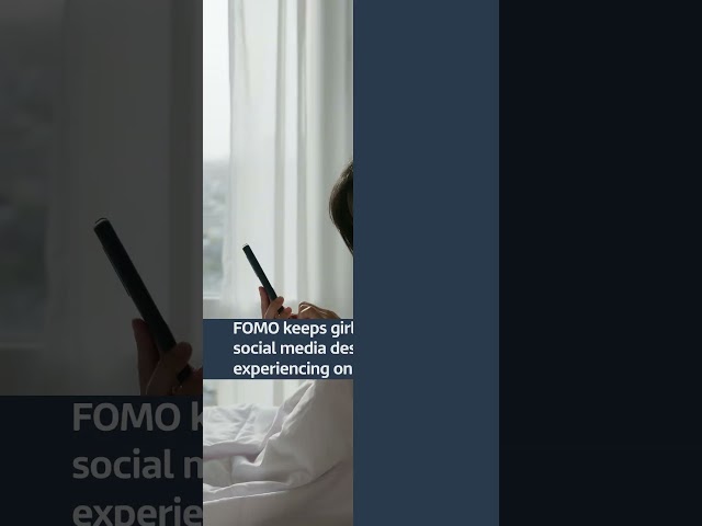 ⁣FOMO keeps girls on social media despite them experiencing online bullying | ITV News