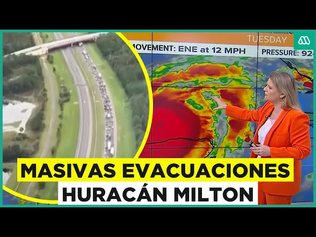 ⁣Masivas evacuaciones por Huracán Milton: Alerta por poderoso fenómeno en Norteamérica