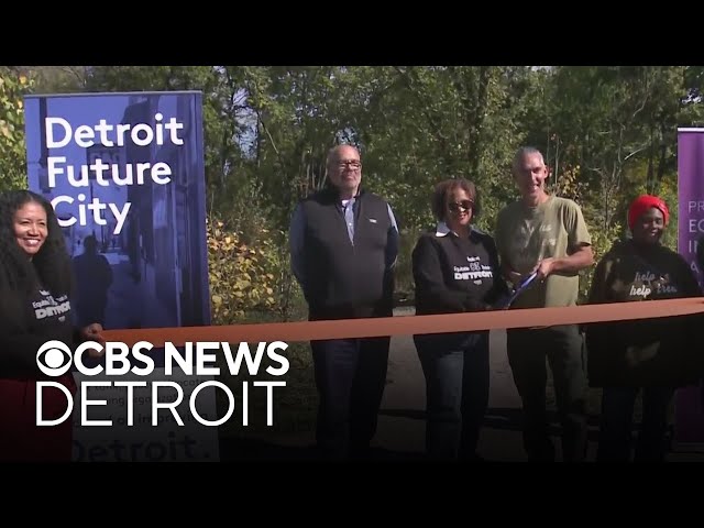 ⁣New 1.3-acre forest, trail to open on Detroit's east side