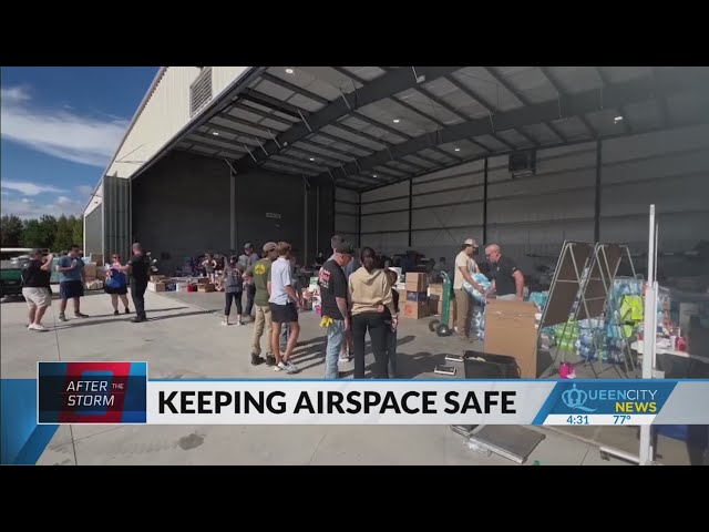 ⁣Safety operations for pilots delivering aid to Helene victims