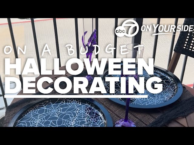 ⁣Decorating for Halloween on a budget