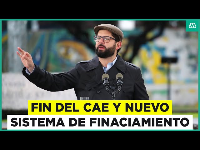 ⁣Boric anuncia fin del CAE y nuevo sistema de financiación FES