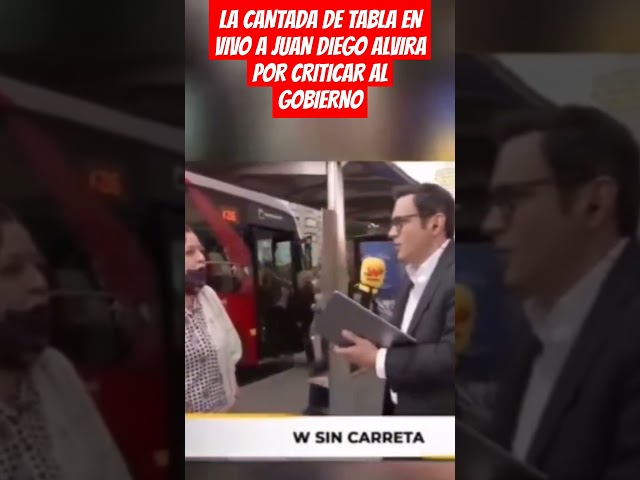 ⁣LA CANTADA DE TABLA EN VIVO A JUAN DIEGO ALVIRA POR CRITICAR AL GOBIERNO