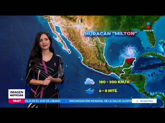 ⁣Milton sería la peor tormenta durante los últimos 100 años | Noticias con Crystal Mendivil