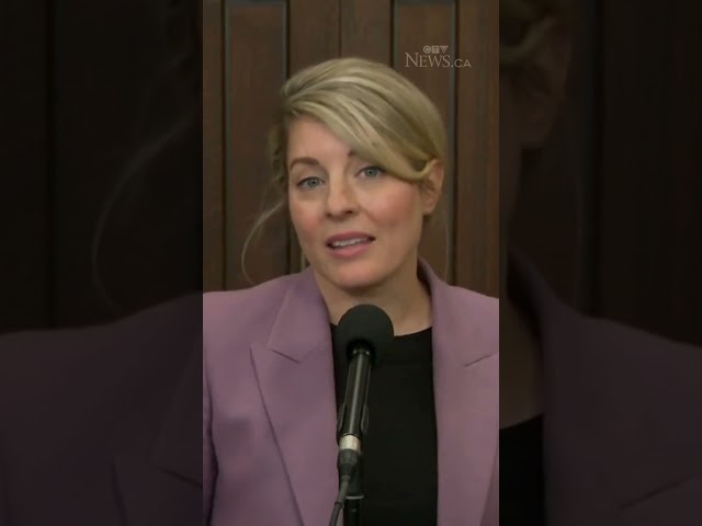 ⁣Joly demands apology after Poilievre accused her of pandering to Hamas supporters