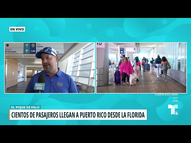 ⁣Boricuas buscan refugio en la Isla ante el paso de Milton por Florida