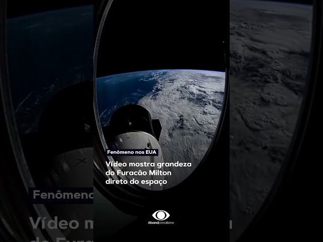 ⁣Vídeo mostra grandeza do Furacão Milton direto do espaço #shorts