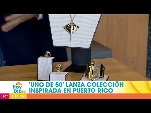 ⁣Presidente de "Uno de 50" crea joyas inspiradas en Puerto Rico