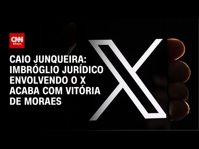 ⁣Caio Junqueira: Imbróglio jurídico envolvendo o X acaba com vitória de Moraes | CNN 360°