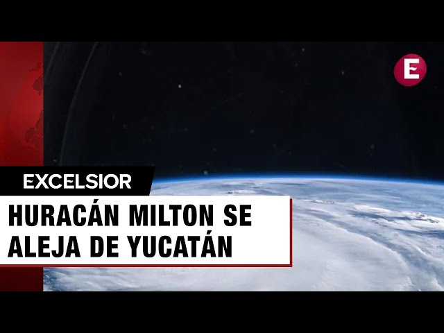 ⁣Huracán 'Milton' se aleja de Península de Yucatán, pero mantiene lluvias