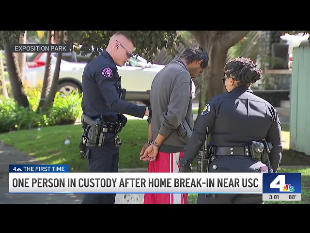 ⁣Man in custody for possibly breaking into USC students' home