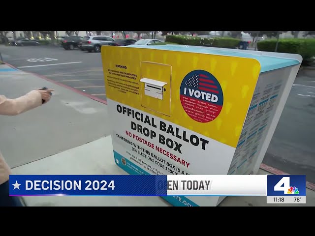 ⁣Ballot drop boxes are open in LA County