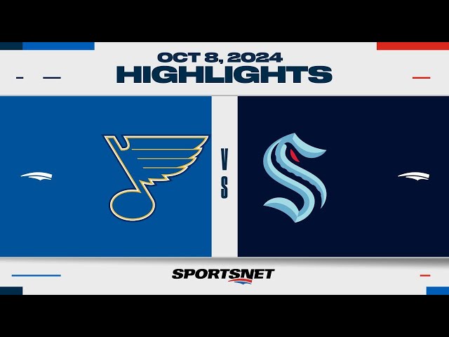 ⁣NHL Highlights | Blues vs. Kraken - October 8, 2024