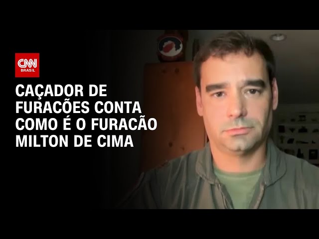 ⁣Caçador de furacões conta como é o furacão Milton de cima | CNN Prime Time