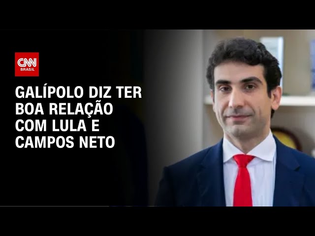 ⁣Galípolo diz ter boa relação com Lula e Campos Neto | CNN PRIME TIME