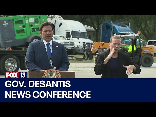 ⁣Hurricane Milton: Gov. DeSantis on state's preparations ahead of monster storm